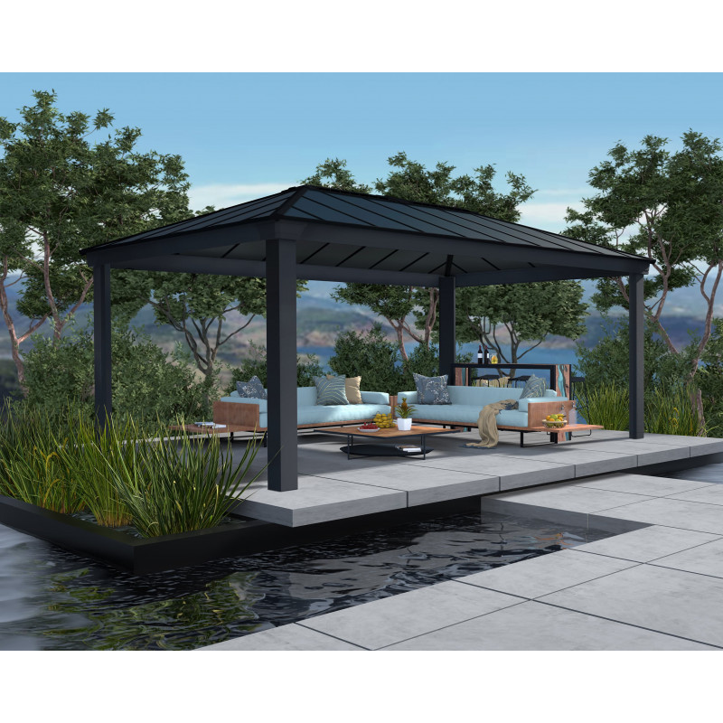 Pergola Dallas 6100 en aluminium et polycarbonate - Canopia by Palram