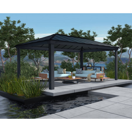 Pergola Dallas 6100 en aluminium et polycarbonate - Canopia by Palram