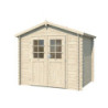 Abri de jardin 5m² en bois massif madriers de 28mm - Eden
