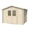 Abri de jardin 7,5m² en madriers de 28mm - Eden