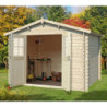 Abri de jardin 9m² en madriers de 28mm - Eden