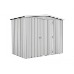 Abri de jardin en métal 3,2m² - panneaux 0,35mm - gris - Absco