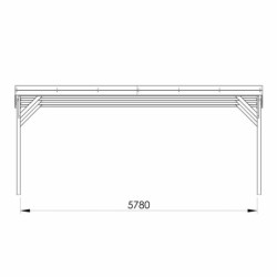 Carport double en bois traité - 31m² - Jean - Forest Style