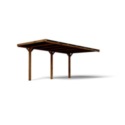 Carport adossable en bois traité - 16,4m² - Victor - Forest Style