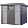 Abri de jardin 5,7m² Eleganto 2424 - Telluria en acier gris clair