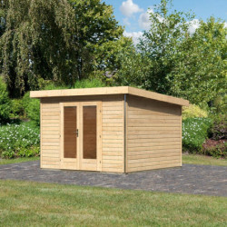 Abri de jardin 9,55m² Radeburg 1 en bois brut 40mm - Karibu