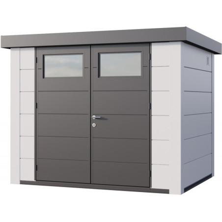 Abri de jardin 5,6m² Eleganto 2721 - Telluria en acier blanc
