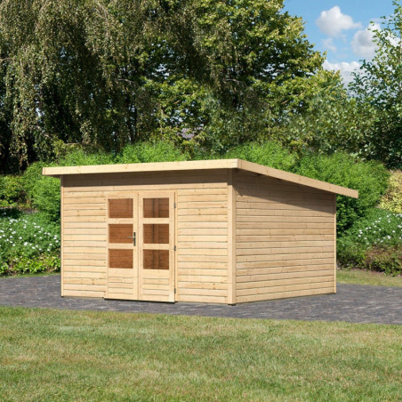 Abri de jardin 13,60m² Notheim 5 en bois brut 40mm - WoodFeeling
