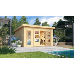 Abri de jardin 13,60m² Notheim 5 en bois brut 40mm - WoodFeeling
