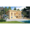 Abri de jardin 13,60m² Notheim 5 en bois brut 40mm - WoodFeeling
