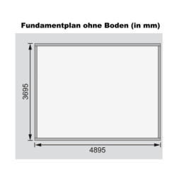 Abri de jardin 13,60m² Notheim 5 en bois brut 40mm - WoodFeeling