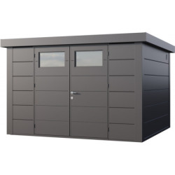 Abri de jardin 9,8m² Eleganto 3330 - Telluria en acier anthracite