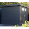 Abri de jardin 9,8m² Eleganto 3330 - Telluria en acier anthracite