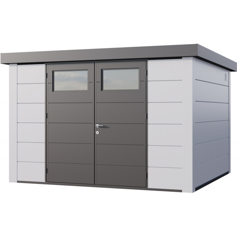 Abri de jardin 9,8m² Eleganto 3330 - Telluria en acier blanc