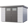 Abri de jardin 9,8m² Eleganto 3330 - Telluria en acier blanc