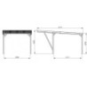 Carport en bois PEFC autoclave vert - 1 voiture 16,5m² - Victor Modern
