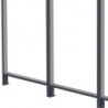 Paroi latérale pour pergola adossée anthracite 2,5m X-metal