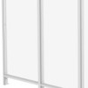 Paroi latérale pour pergola adossée blanc 2,5m X-metal