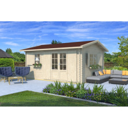 Abri de jardin Elista en bois brut 34mm - Forest Style