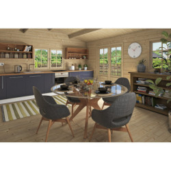 Abri de jardin Elista en bois brut 34mm - Forest Style