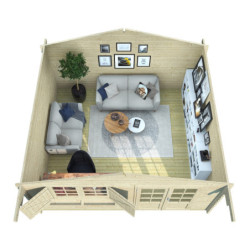 Abri de jardin Lilac en bois brut 44mm - Forest Style