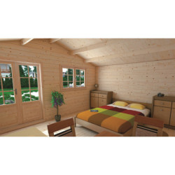 Abri de jardin Lilac en bois brut 44mm - Forest Style