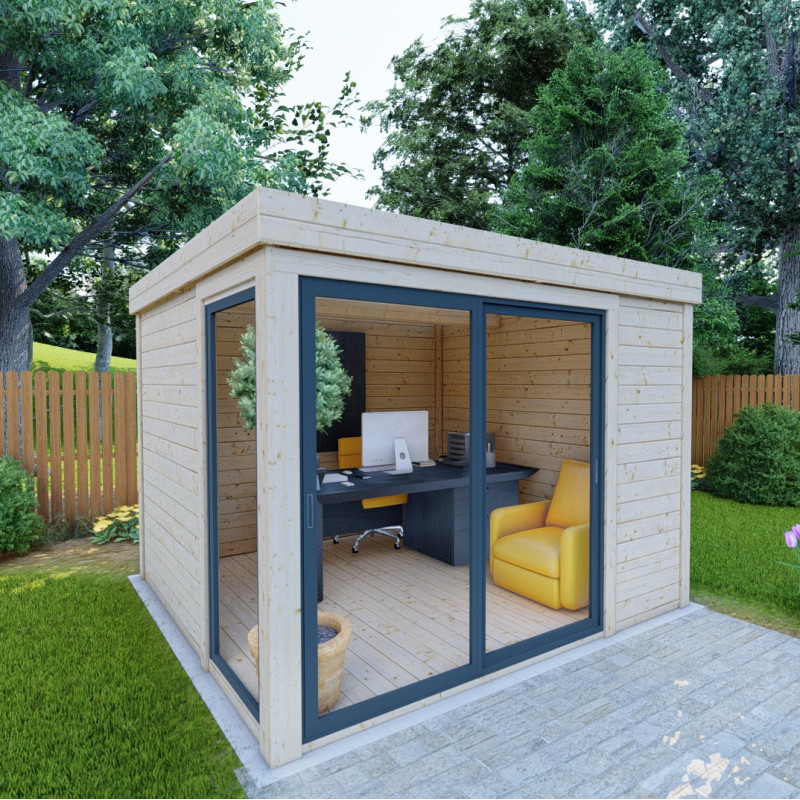 Bureau de jardin en bois massif 40mm 9m²  Gardy Shelter