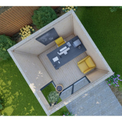 Bureau de jardin en bois massif 40mm 9m²  Gardy Shelter