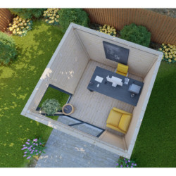 Bureau de jardin en bois massif 40mm 9m²  Gardy Shelter