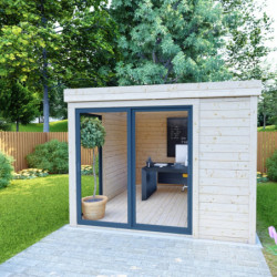 Bureau de jardin en bois massif 40mm 9m²  Gardy Shelter