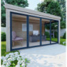Bureau de jardin - madriers 40mm - surface 11,8m² - Gardy Shelter