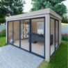 Bureau de jardin - madriers 40mm - surface 11,8m² - Gardy Shelter