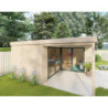 Bureau de jardin - madriers 40mm - surface 18,6m² - Gardy Shelter