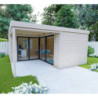 Bureau de jardin - madriers 40mm - surface 18,6m² - Gardy Shelter