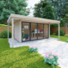 Bureau de jardin - madriers 40mm - surface 16,5m² - Gardy Shelter