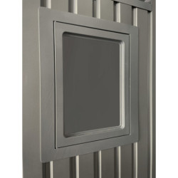 Abri 4,08m² en acier galvanisé 0,4mm Roka avec fixations dalle - X-Métal