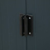 Abri de jardin en métal 6,34m²  - couleur anthracite - DURAMAX