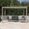 Pergola autoportante alu aspect bois et lames orientable 3x4m Ombrea