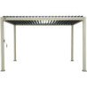 Pergola autoportante alu aspect bois et lames orientable 3x4m Ombrea