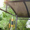 Abri pour BBQ 3,6m² en aluminium anthracite - DCB Garden
