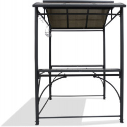 Abri pour BBQ 3,6m² en aluminium anthracite - DCB Garden