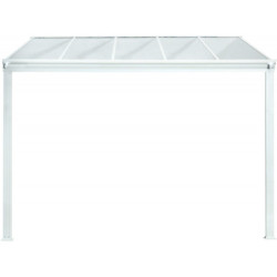 Pergola 9m² en aluminium blanc + polycarbonate CIELO DCB Garden