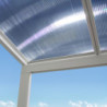 Pergola 9m² en aluminium blanc + polycarbonate CIELO DCB Garden