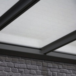 Pergola 13m² en aluminium noir + polycarbonate CIELO DCB Garden