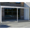 Pergola 13m² en aluminium blanc + polycarbonate CIELO DCB Garden