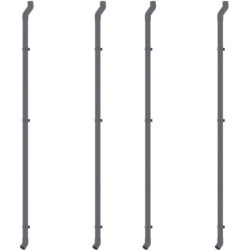 Tuyaux gris de descentes de gouttières pour abri Roka ou Kosto X-METAL