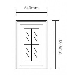 Fenêtre supplémentaire pour abri PREMIUM en bois composite Woodlife