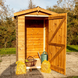 Abri en bois thermo traité 1,96m² Therma + plancher - HABRITA