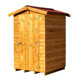 Abri en bois thermo traité 1,96m² Therma + plancher - HABRITA