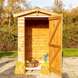 Abri en bois thermo traité 1,96m² Therma + plancher - HABRITA